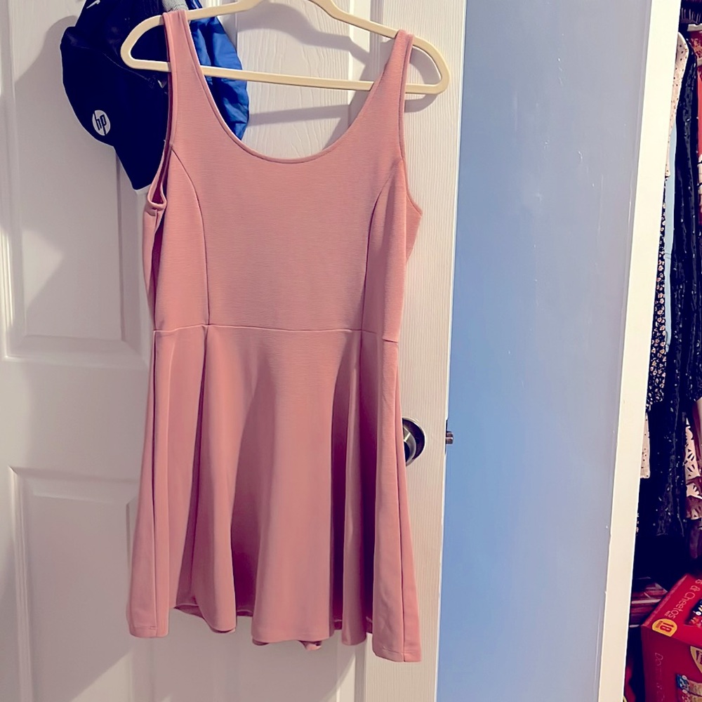 Pink sleeveless dress